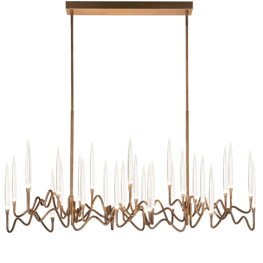 Il Pezzo 3 Long Chandelier with 30 lights