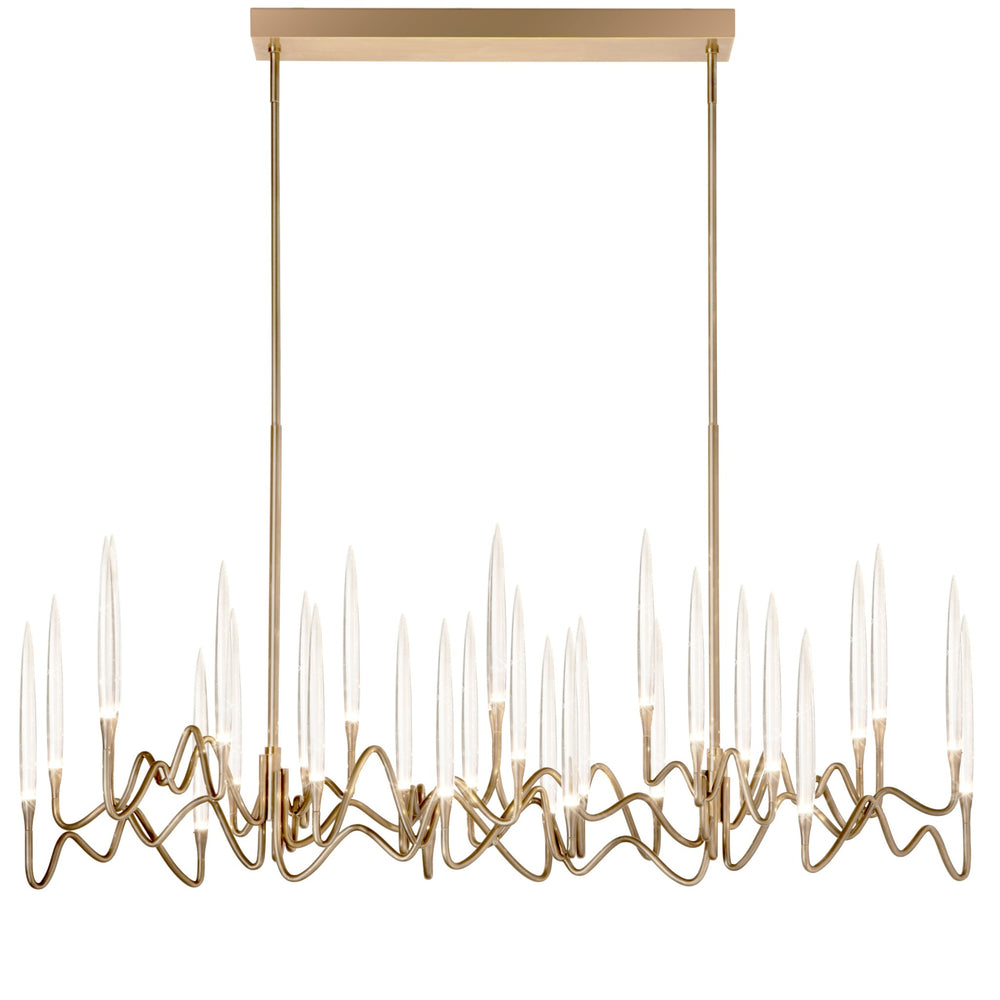 Il Pezzo 3 Long Chandelier with 30 lights