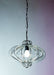 Clear Murano crystal ceiling pendant light