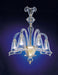 Five light Murano glass chandelier