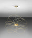 Gold-plated Hoops SP4 LED pendant light from Axo Light