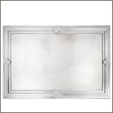 Large horizontal contemporary deco style Venetian mirror