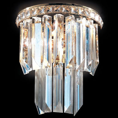 Murano glass or lead crystal prism wall light