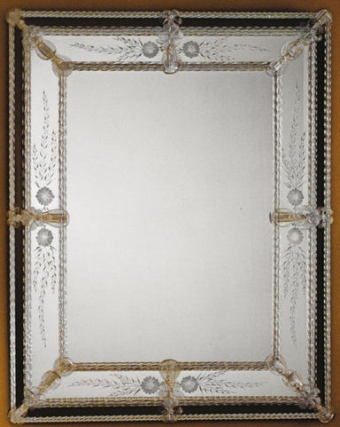 Delicate Hand-Crafted Venetian Wall Mirror