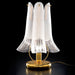 Pink white or amber Murano glass table lamp