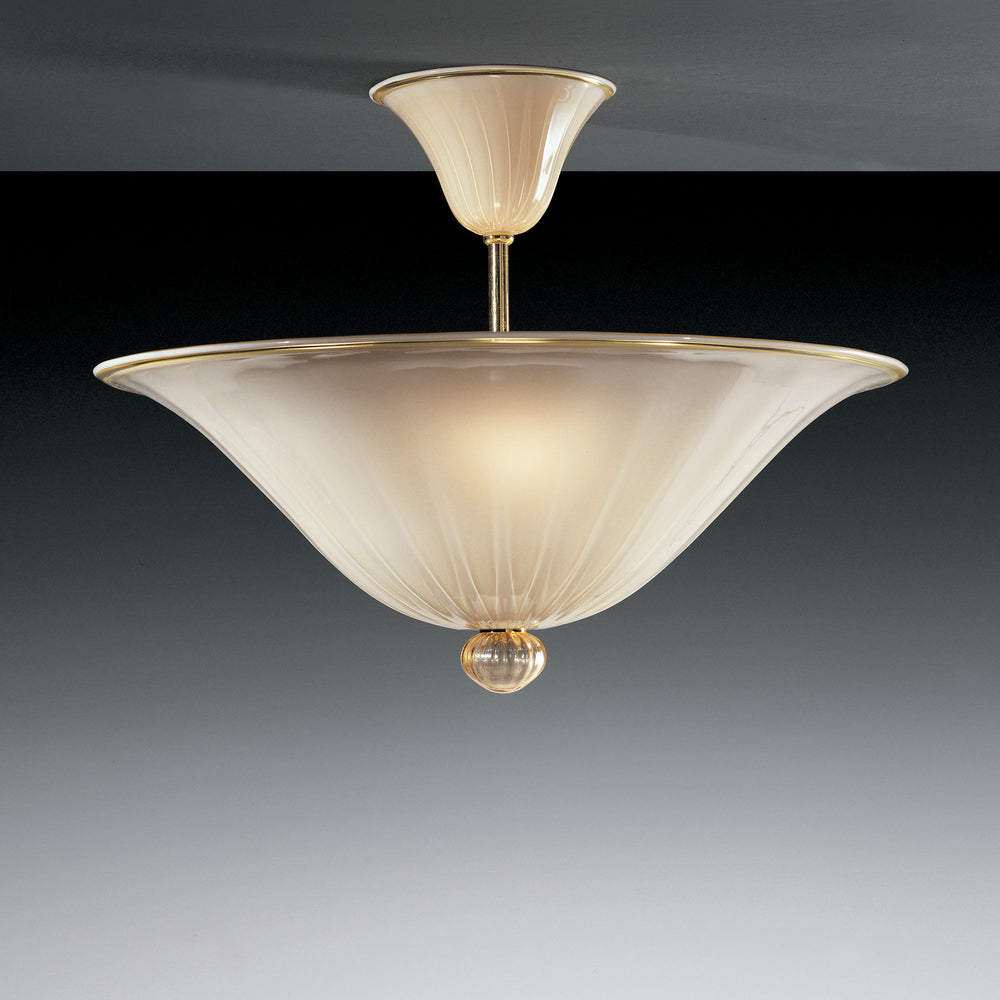 Ivory Murano Glass Ceiling Light