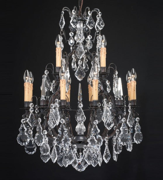 72 cm crystal chandelier with 12 lights