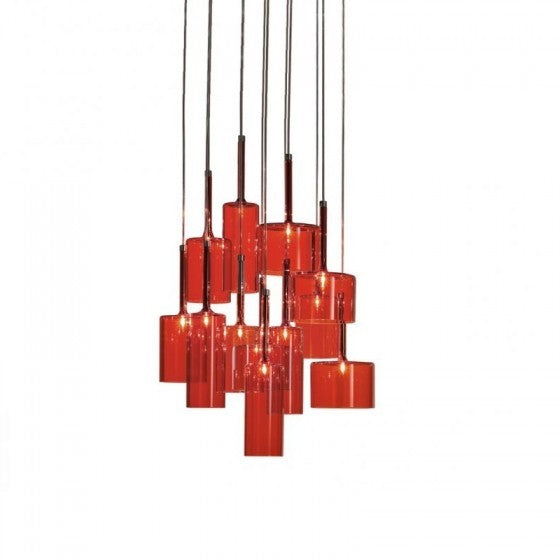 Red, Grey, Crystal And Bronze Spillray Sp12 From Axo Light