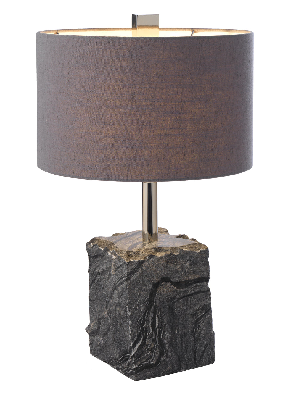 Contemporary Roughly Cut Granite  Table Lamp