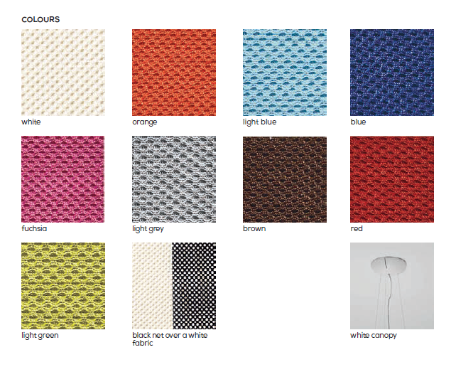 Skirt 70 Cm Pendant Light From Axo Light In 9 Fabric Colours
