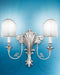 Wall Sconce in Antique Silver Plate Finish