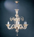 Murano glass chandelier with 24 carat gold decoration