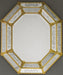 Elegant octagonal Venetian wall mirror in custom colours