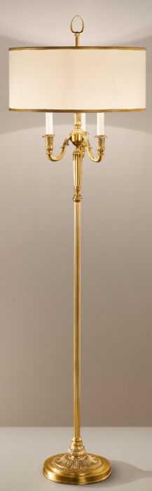 Antique French Gold Finish Floor Lamp