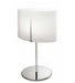 Tall opal white glass table lamp