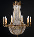 Lead Crystal Empire Style Chandelier