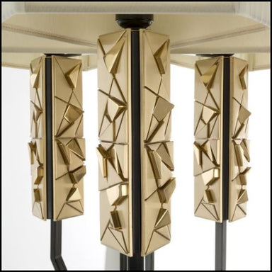 Luxurious Italian floor lamp with smart gold decoration