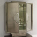 Venetian mirrored glass drinks cabinet in the art deco style