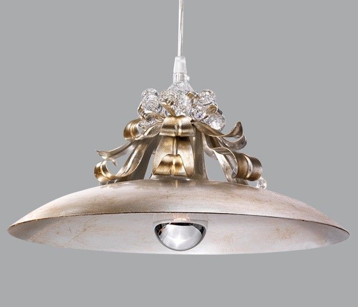 Silver Metal Chandelier with Gold Finishes & premium Elements
