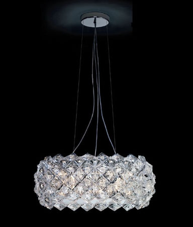 Prisma Round 64cm clear acrylic glass pendant light
