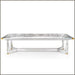 Long Venetian mirrored dining table with classic engravings