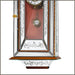 Walnut and Venetian mirror pendulum wall clock