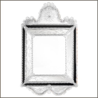 Elegant Venetian mirror with bespoke colour surround