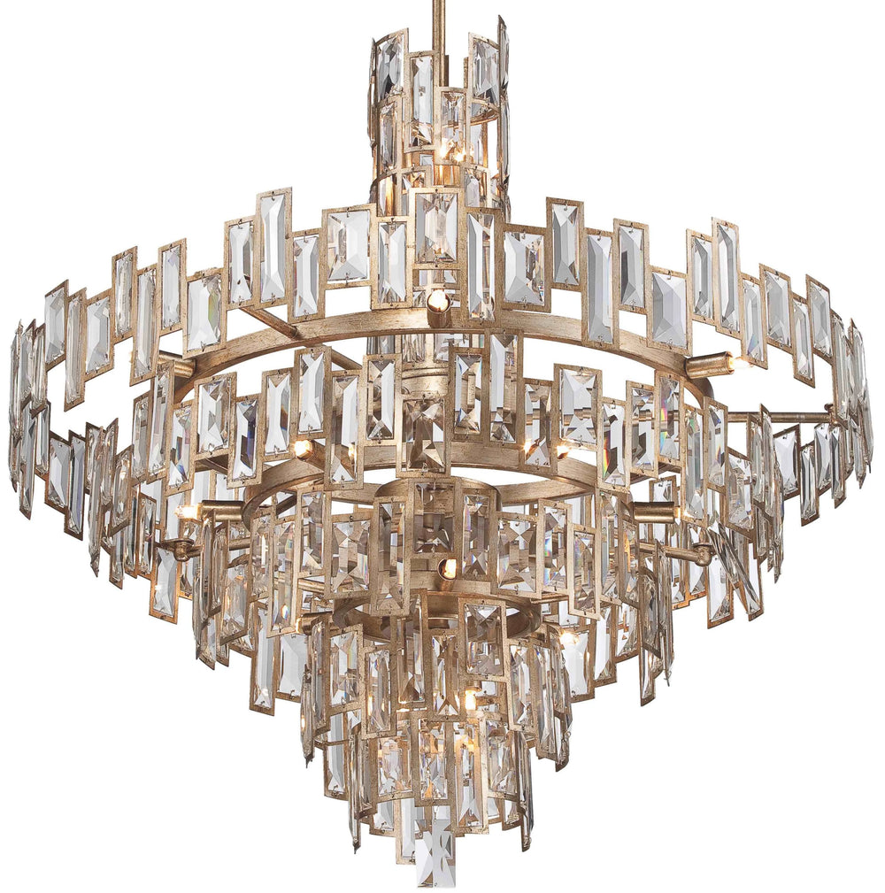 21 Light Crystal Chandelier with a Luxor Gold Finish