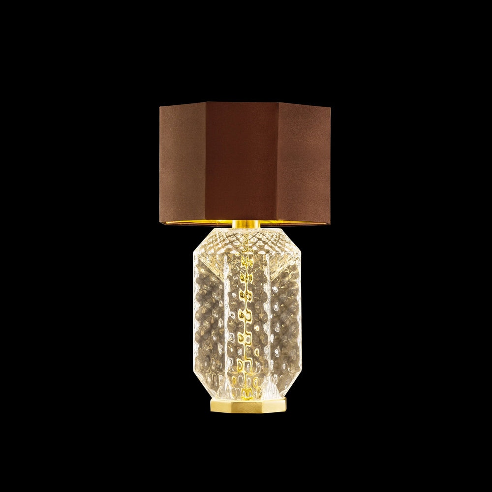 Modern Hand Blown Murano Glass Table Light in Two Colours with Lamp Shade