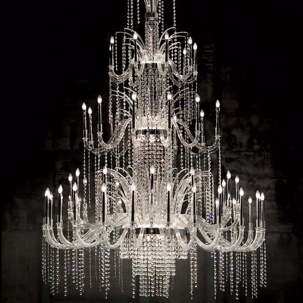 Huge 84 Light Murano Cristallo Chandelier