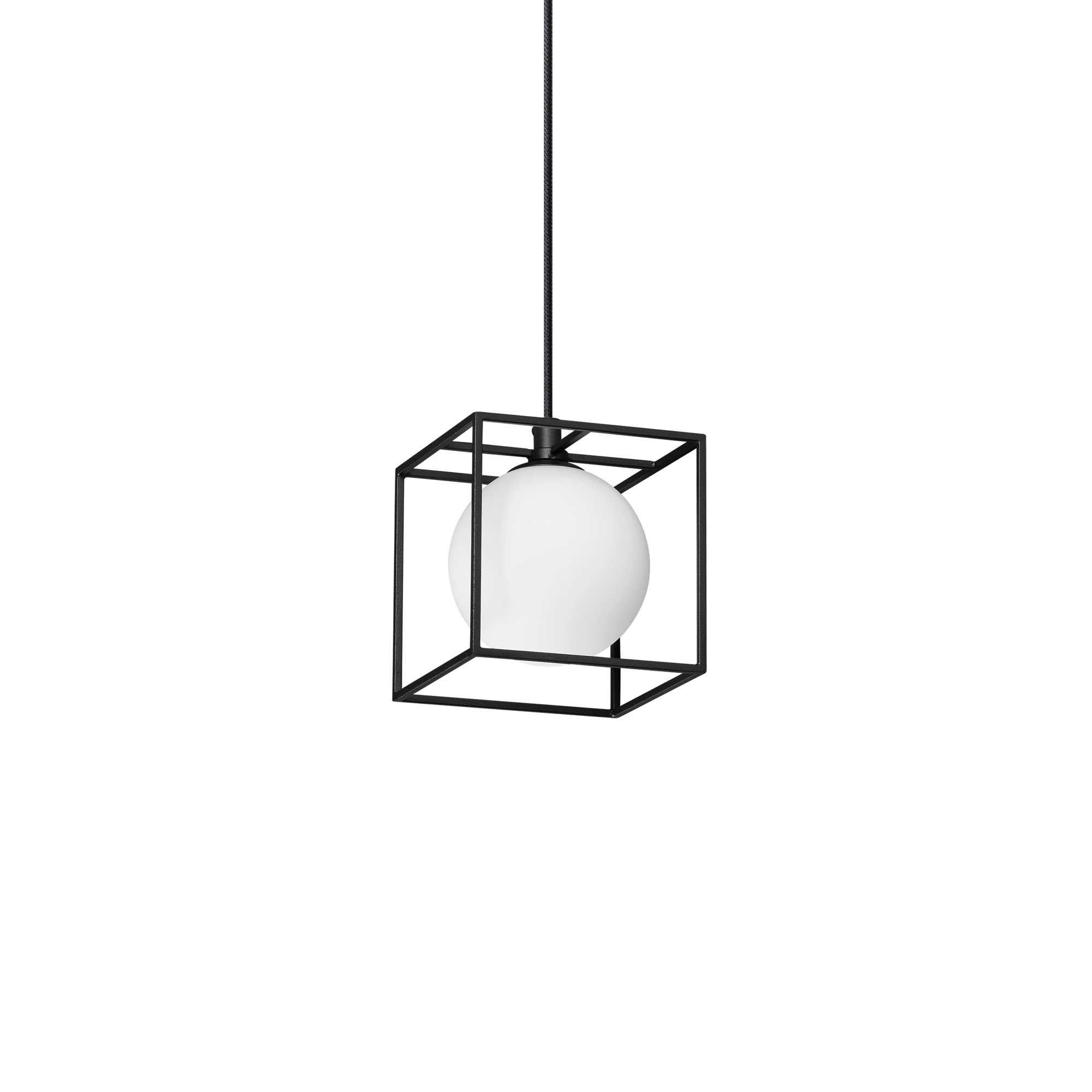 black Ideal Lux caged pendant