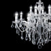 12 Light Chrome Glass Ideal Lux Chandelier