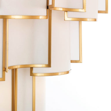 Copper Framed Modern Italian Chandelier With 6 Tiers