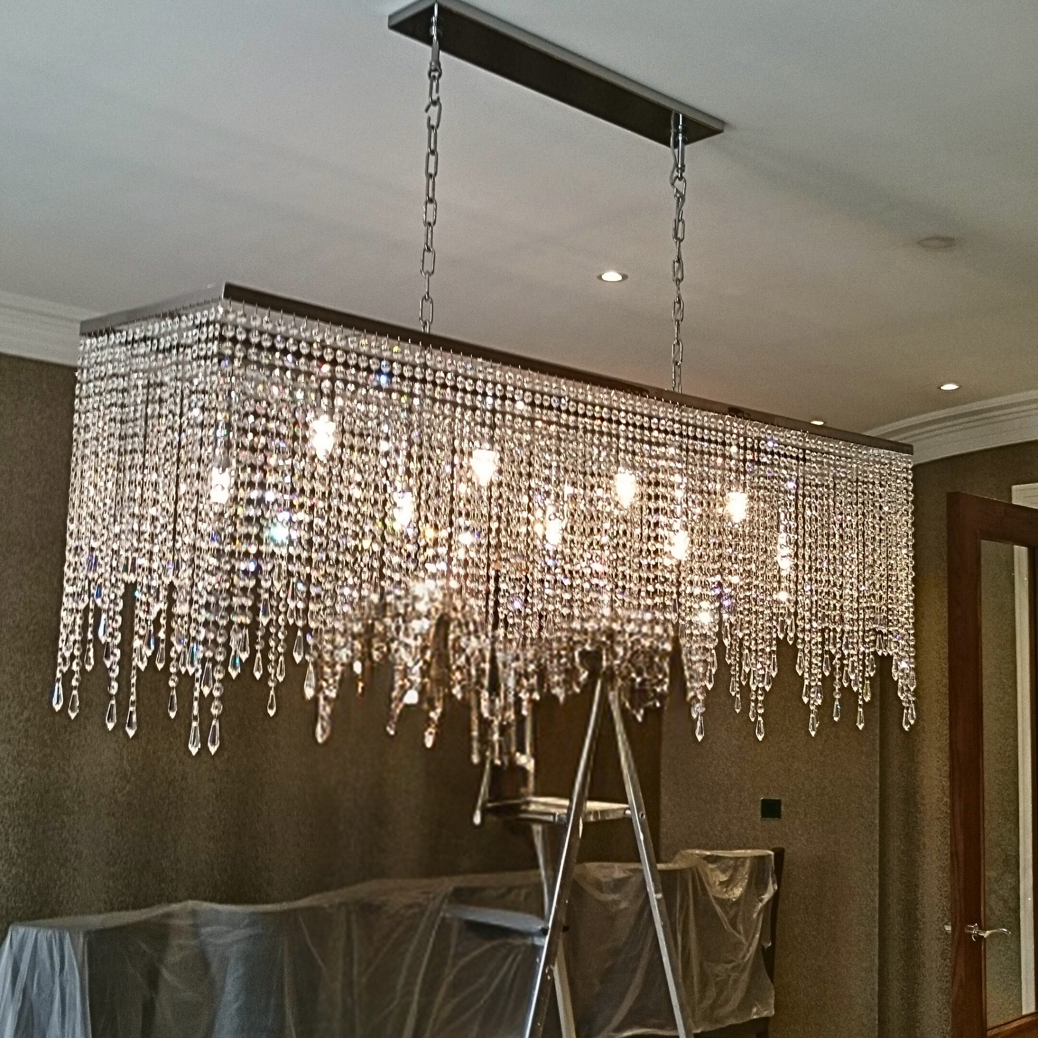 Bespoke Crystal Dining Room Chandelier