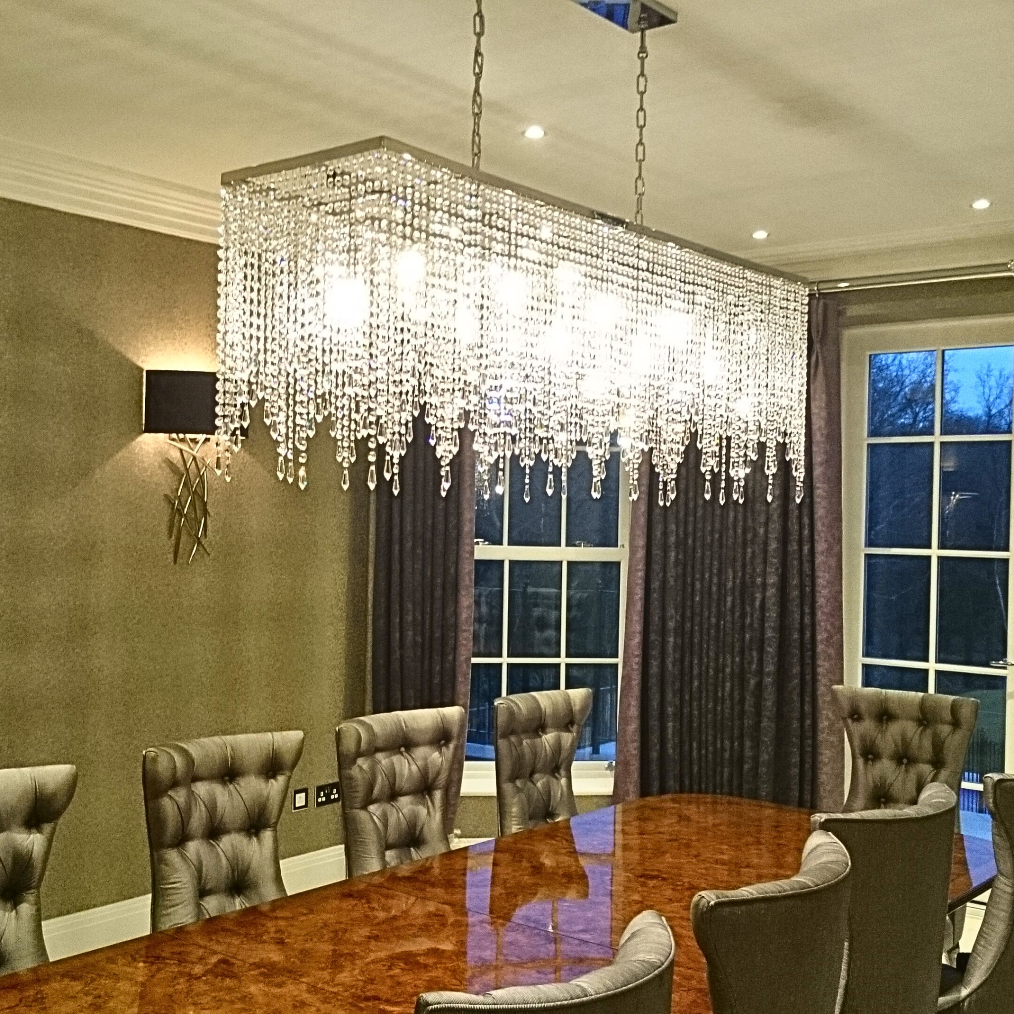 Bespoke Crystal Dining Room Chandelier