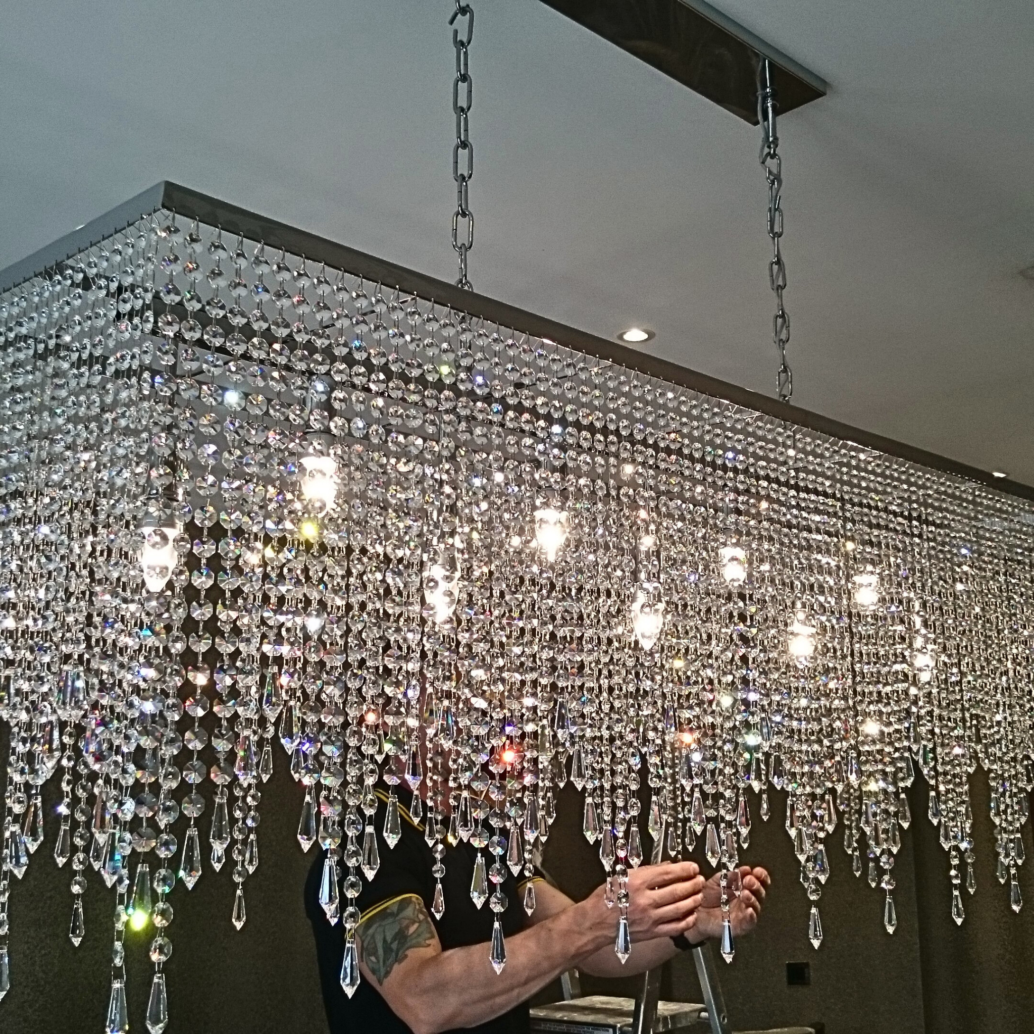 Bespoke Crystal Dining Room Chandelier