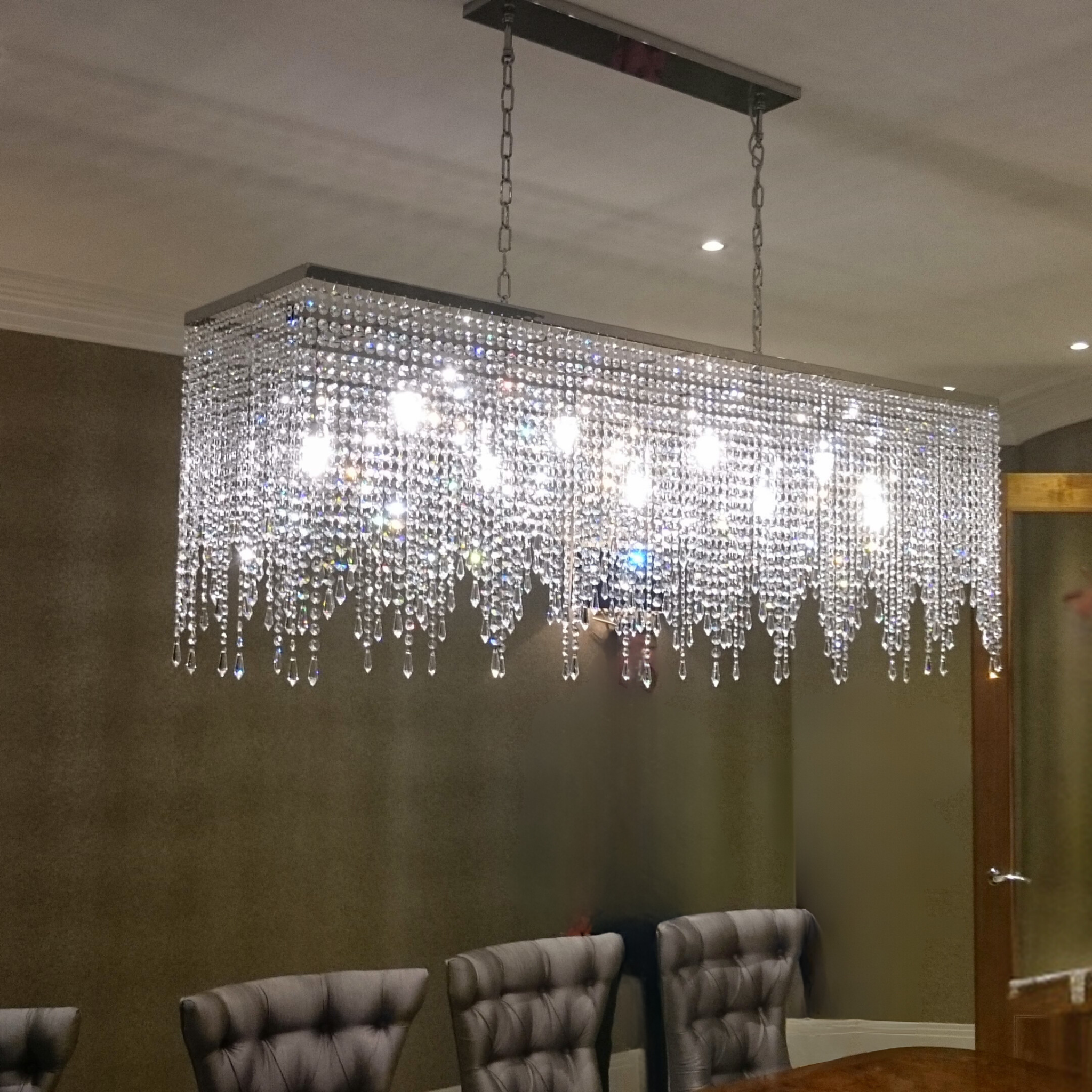 Bespoke Crystal Dining Room Chandelier