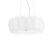 Ideal Lux Ovalino 55cm White Ceiling Pendant 