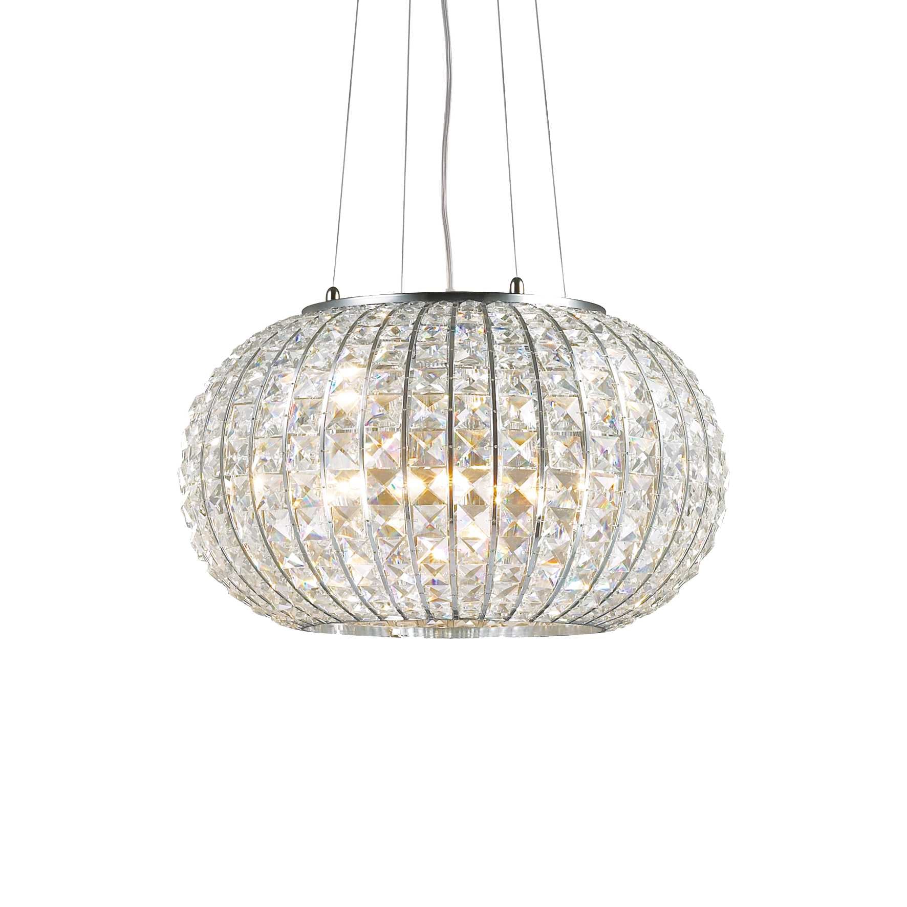 42cm Ideal Lux Crystal Ceiling Pendant