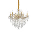 6 Light Gold Glass Ideal Lux Chandelier