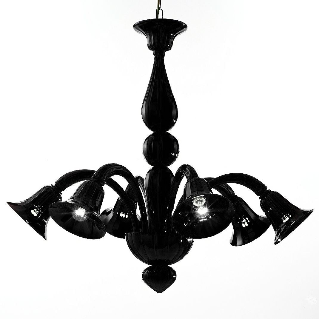 Venetian 6 light Murano Chandelier