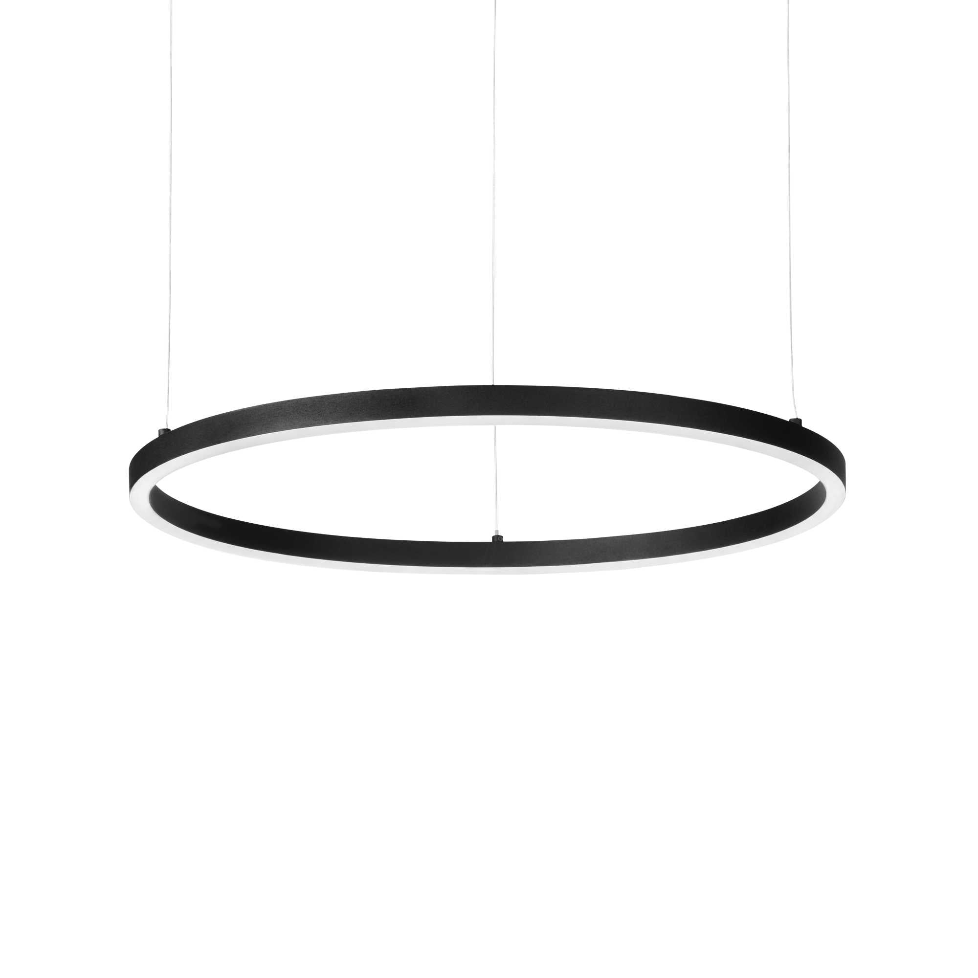 Contemporary Metal Suspended Ring Light