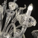 4 Lights Rezzonico Sconce with Clear Murano Glass