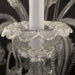 4+3 Lights Rezzonico Sconce in Clear Murano Glass