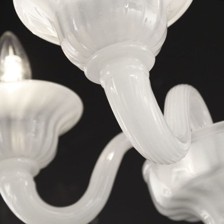 3 Lights Wall Sconce in Silk Murano Art Glass