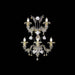 Rezzonico Style 5 Lights Crystal and Gold Glass Wall Sconce