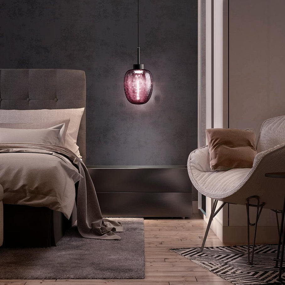 Hand-Blown Italian Ceiling Pendant Lamp with Murano Glass, Modern home ...