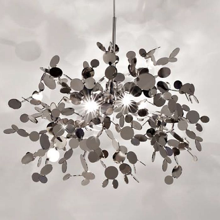 Argent 40 cm metal disc ceiling light by Terzani