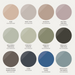 Aromas glass colour palette