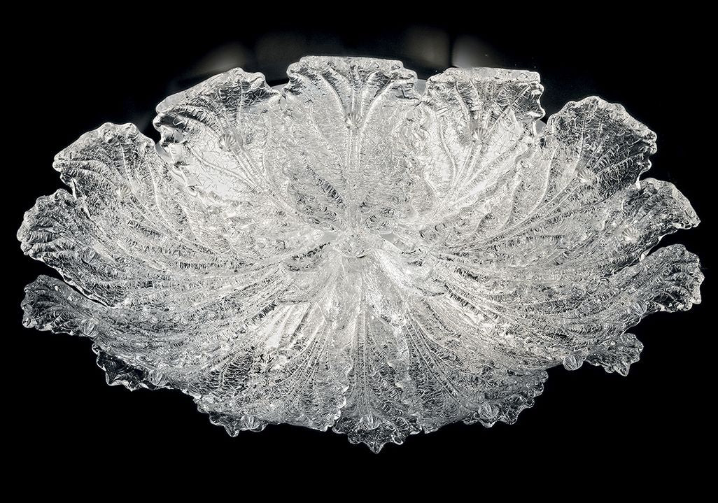 Large Classic Murano Glass Flush Ceiling Lamp